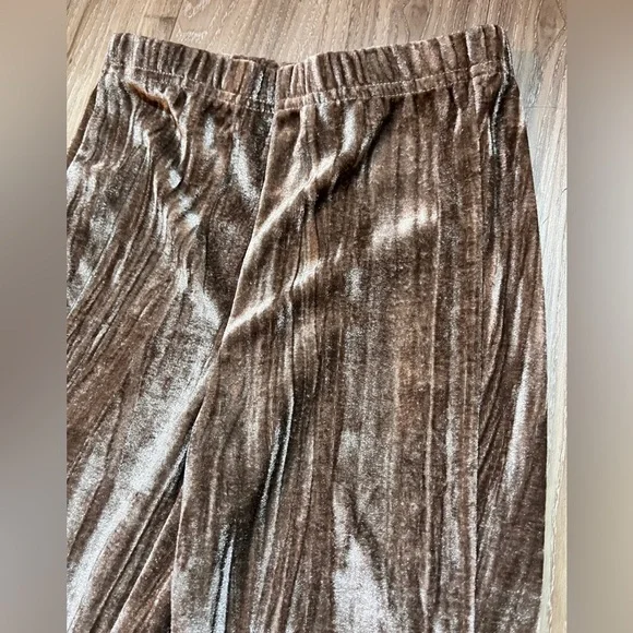 Mia Joy Girls Velvet Brown Leggings sz 8 - Picture 2 of 4